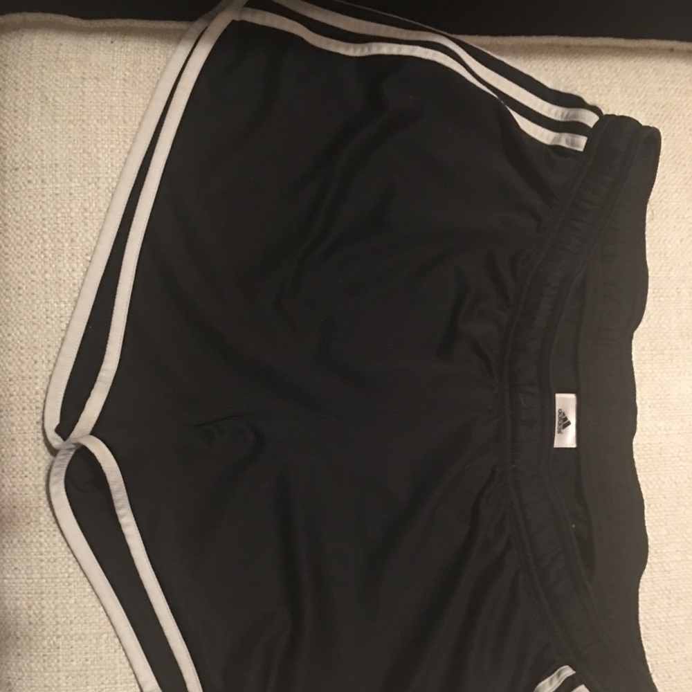 Black Adidas workout shorts. XL